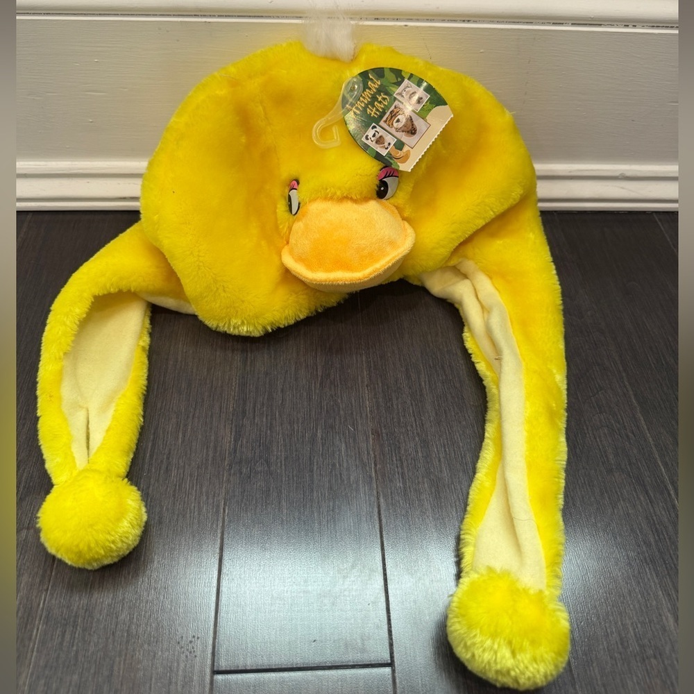 NWT Anima Hats Yellow Duck Hat for Kids Toddlers with Bill and Face